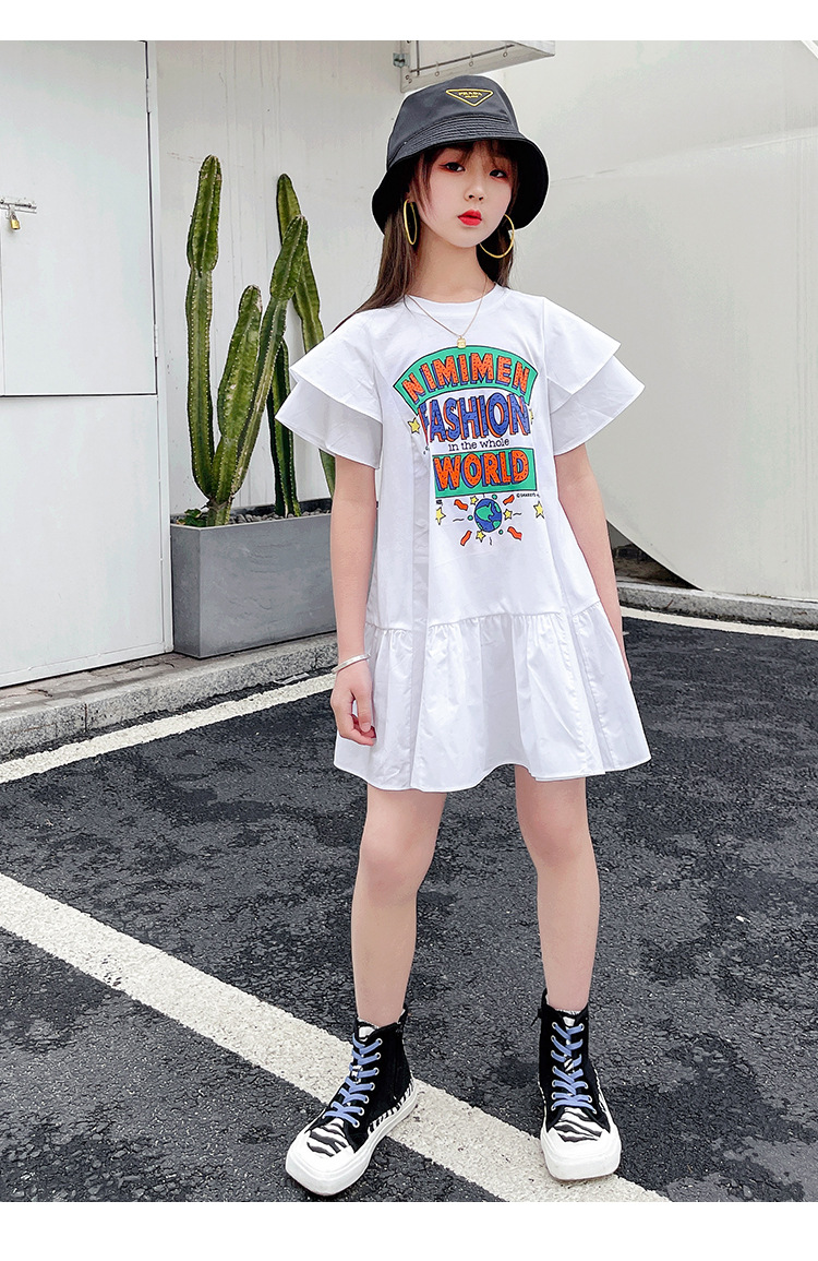 女中大童8岁女孩短袖女童t恤2021夏季新款韩版女孩短袖中大童潮款洋气