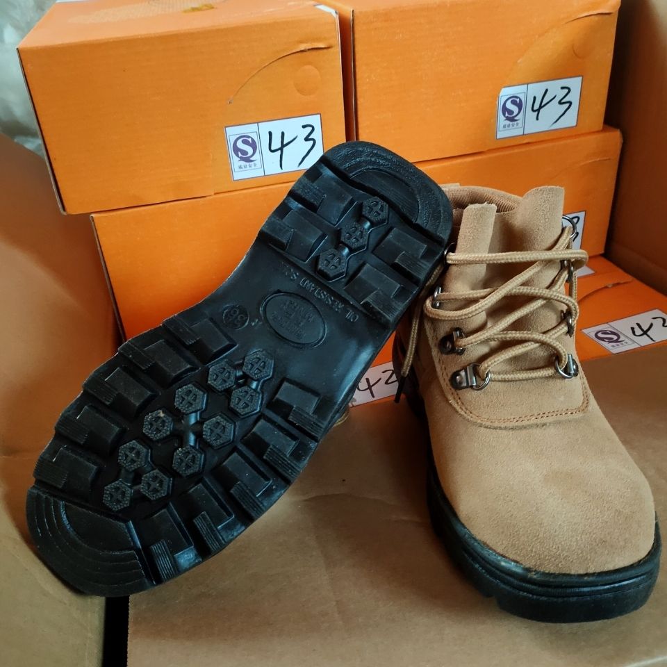 翻毛皮鞋皮工作鞋防砸劳保鞋防滑大底劳保鞋35