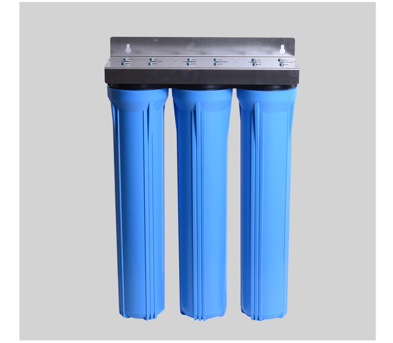 20寸蓝滤瓶4分6分口前置过滤器蓝色滤筒商用净水器售水机连体滤瓶 20