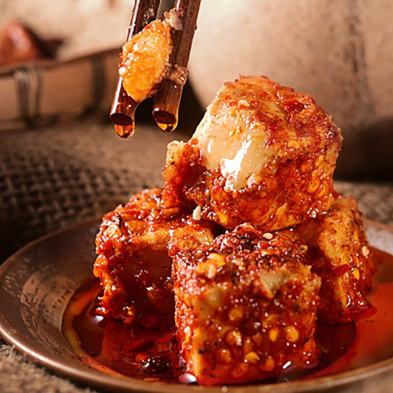 特产野谷草茶香腐乳槽辣椒臭豆腐霉豆腐茶香味湄潭茶豆腐红油腐乳200g