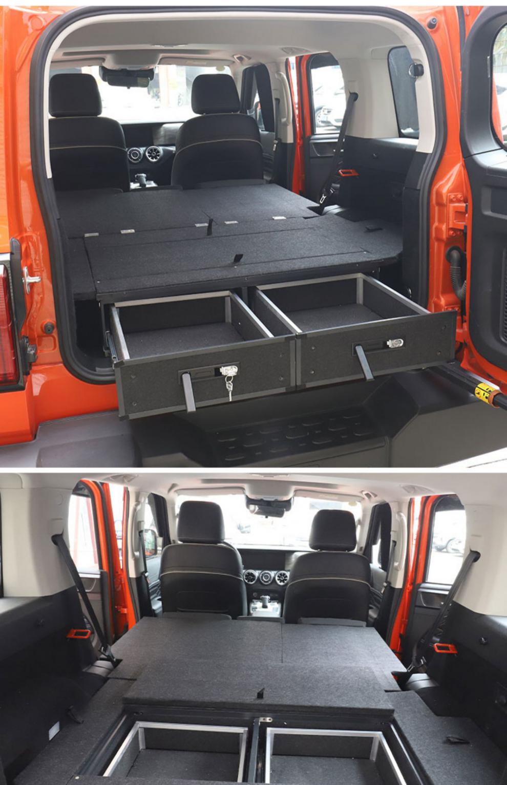 魏派wey坦克300后备箱魔盒多功能抽屉储物盒床车改装专用越野配件