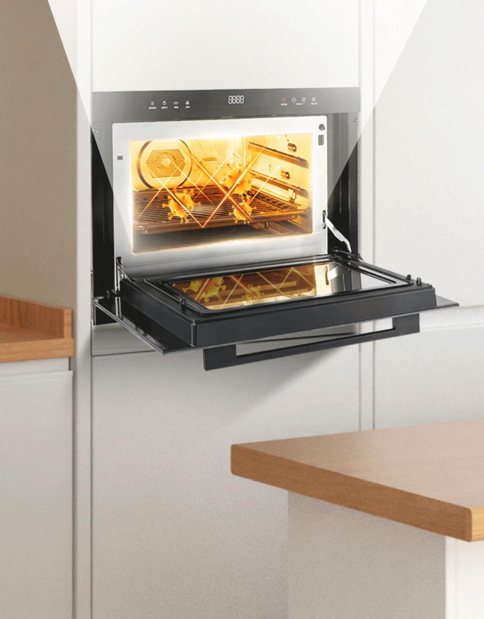 松下panasonic嵌入式微波炉蒸烤箱三合一微蒸烤一体机黑色