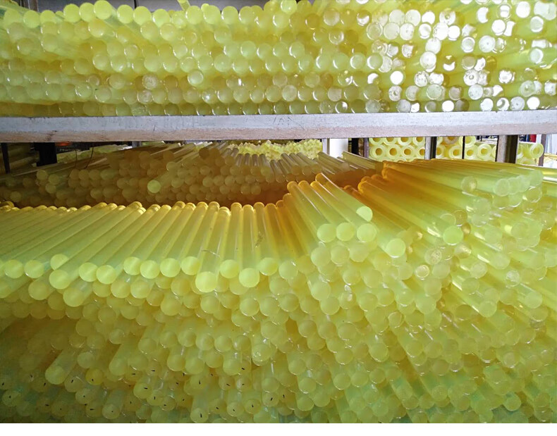 聚氨酯耐磨橡胶棒实心牛筋pu空心管优力胶棒缓冲胶垫来图加工定制文初