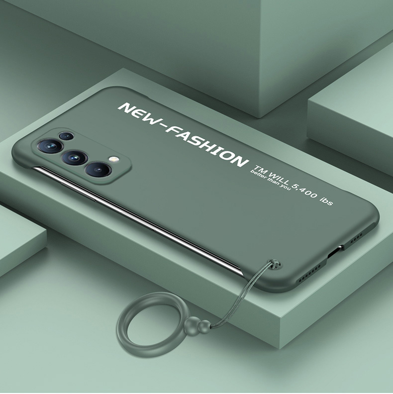 空氪opporeno5手机壳超薄简约oppo手机套reno5pro无边框半包reno5k