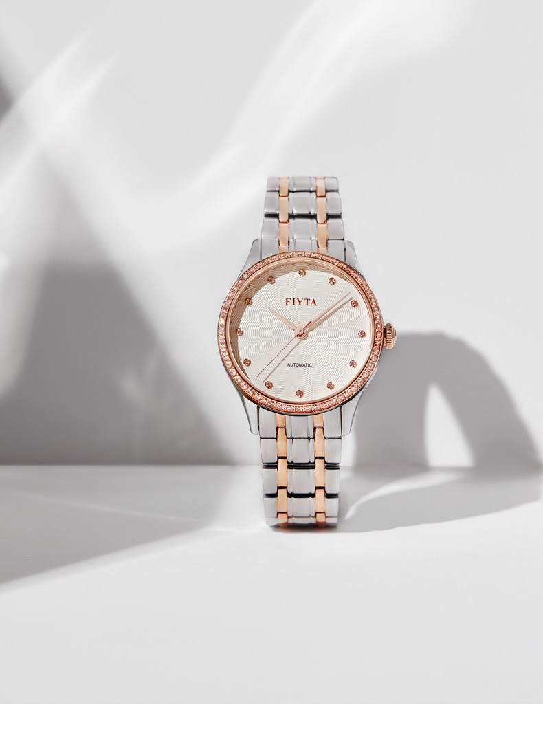 飞亚达fiyta经典系列女士机械表时尚优雅手表女休闲职场穿搭女士手表