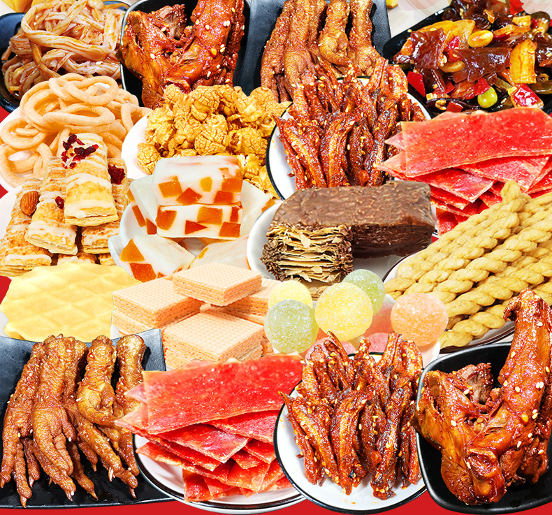 零食女猪饲料一箱整充饥夜宵小吃货休闲食品辣条儿童豪华套餐五共200