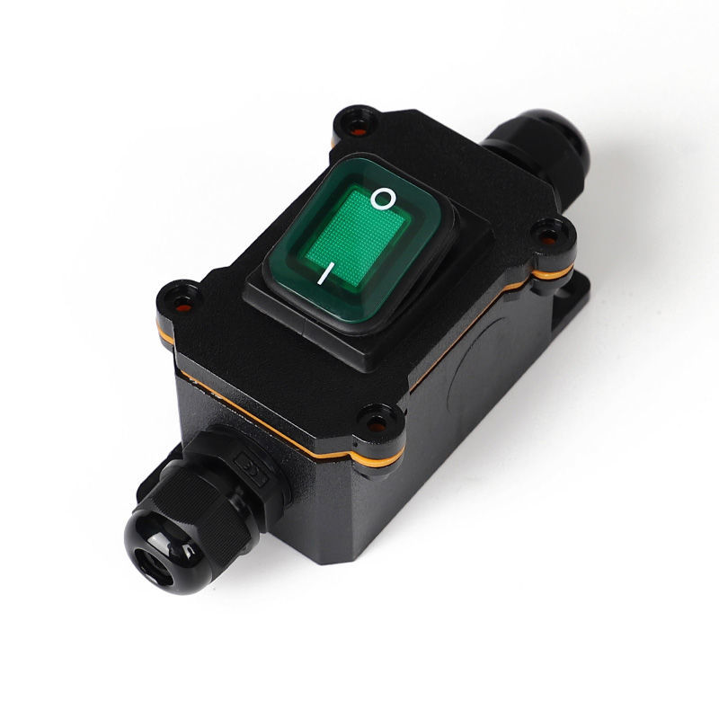 大电流25a进口品质线上中途防水防尘开关汽车电源改装大功率按钮 6脚3