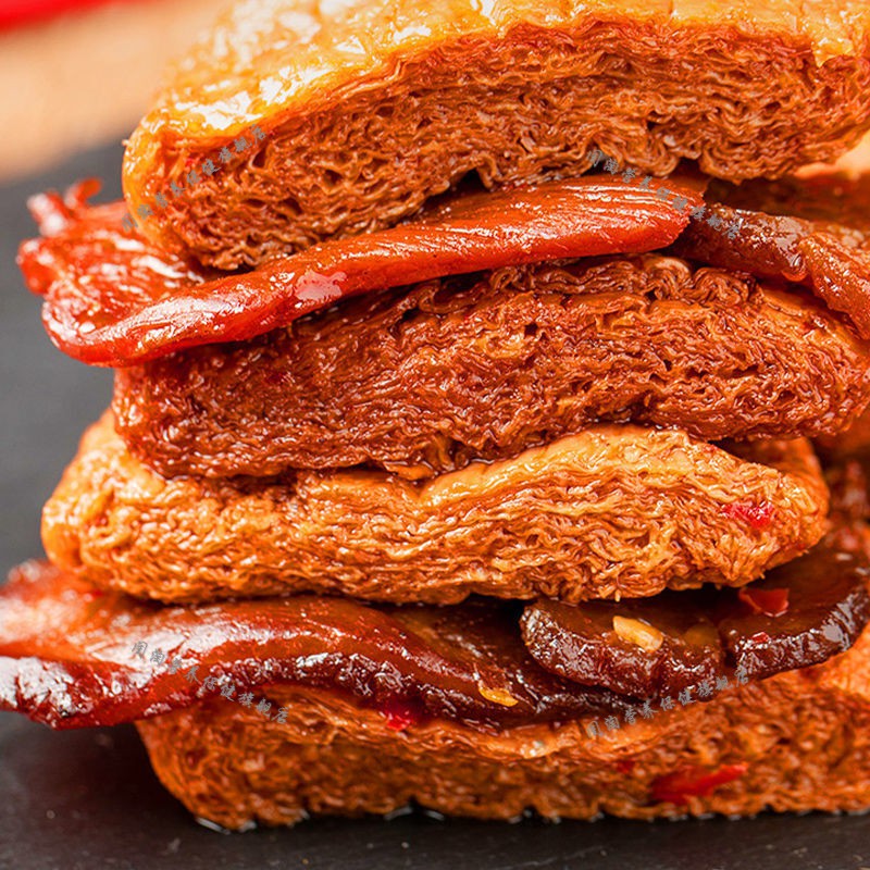 王小卤牛肉豆腩网红手撕素肉豆脯香辣卤味小零食吃货宿舍速食香辣味