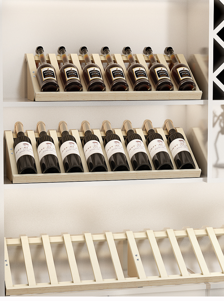 芯美红酒架子红酒瓶的架子欧式简约实木家用酒柜红酒架斜放摆件葡萄