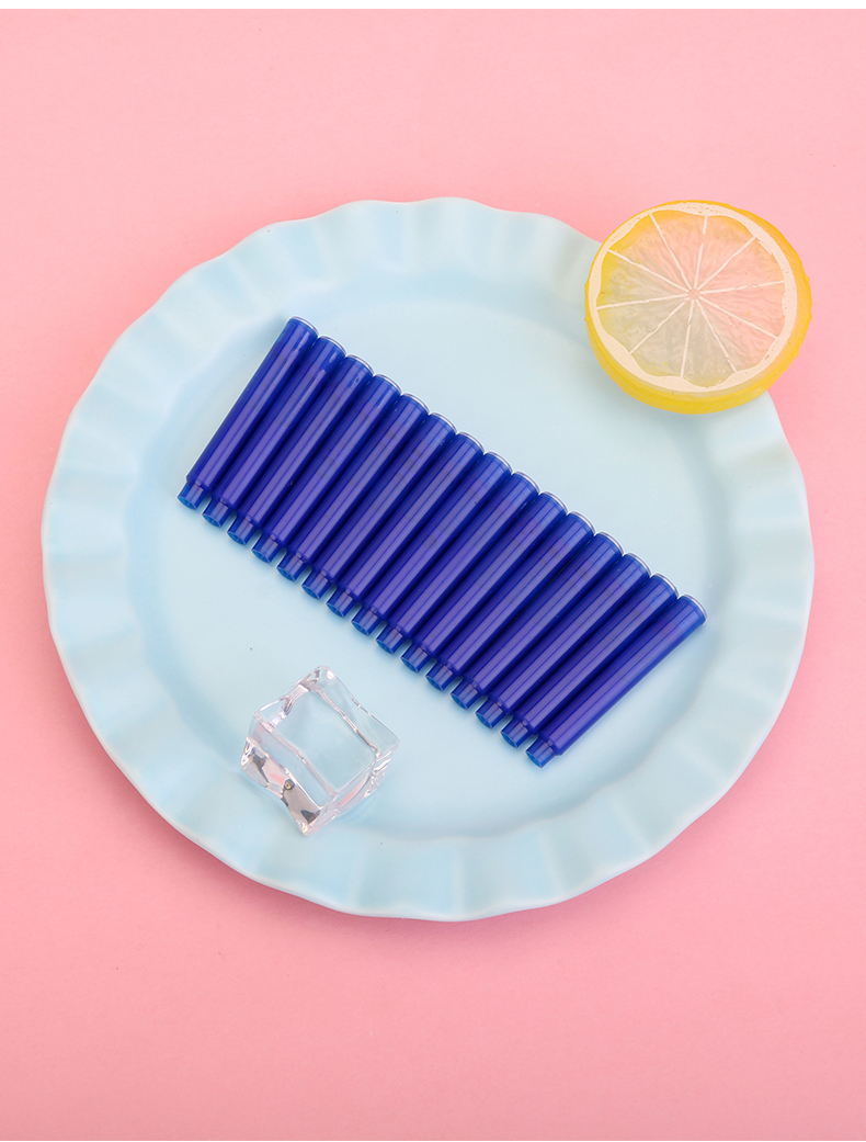 可擦墨囊100支热敏摩擦钢笔墨囊魔力磨易橡皮可擦墨水胆晶蓝黑色通用