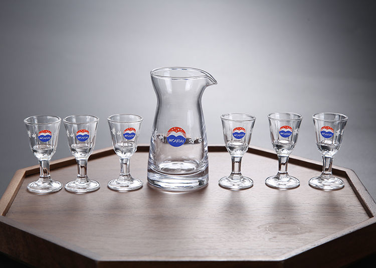 杯烈酒杯水晶分酒器10ml小酒杯礼盒套装七件套6个150ml壶带贵州茅台标