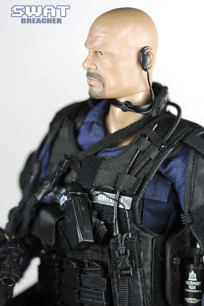 生日礼物pattiz仿真工艺军事关节人偶 1/6比例te警swat兵人模型玩具