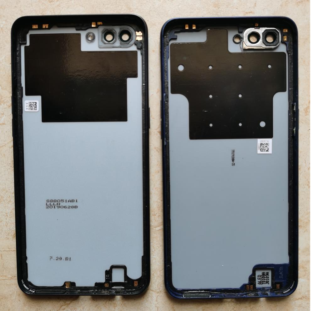 宛丝希适用oppoa5后盖原装拆机后壳手机中框中前框屏框蓝紫色外电池盖