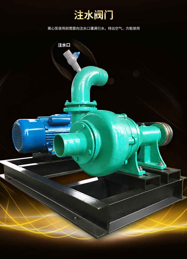 泥浆泵卧式小型柴油机抽沙泵吸砂泵移动抽沙机池塘清淤吸沙机4寸6nb