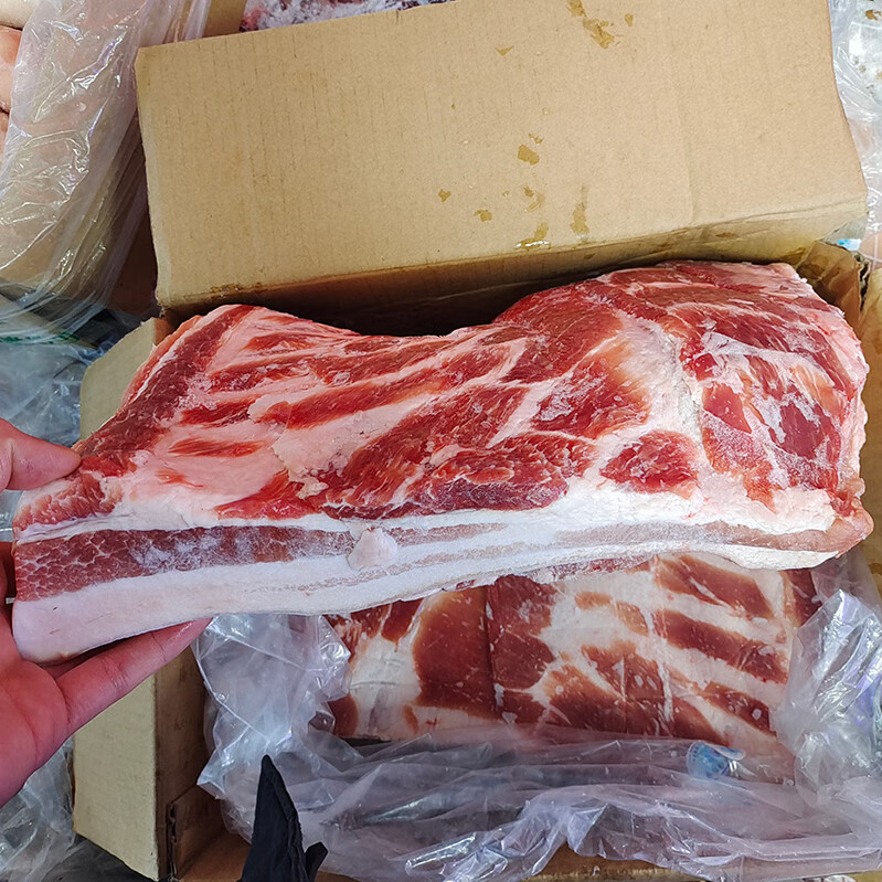弄鱼堂 新鲜冷冻猪五花肉 正宗五花肉 20斤 生猪肉一级大五花 江浙沪