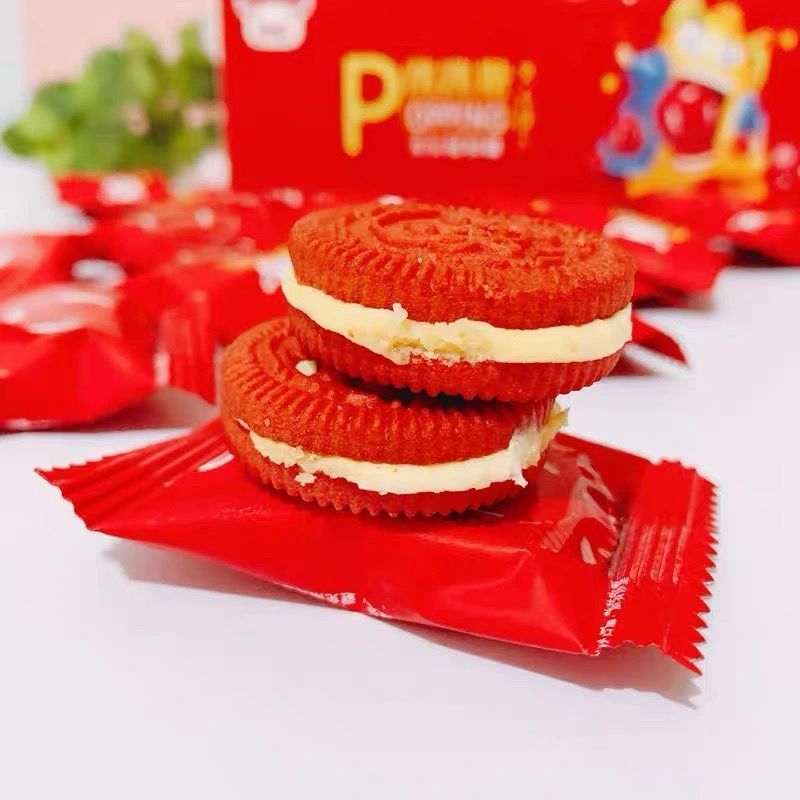 动吧炫跳跳跳糖夹心饼干 118g盒装 可乐蛋黄奶白兔味零食 咸蛋黄味 2