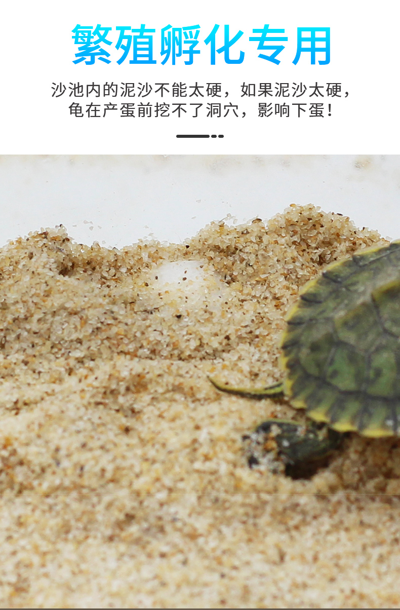 乌龟专用细沙龟沙产卵冬眠孵化下蛋爬宠鱼缸底砂造景水草装饰沙子黑金