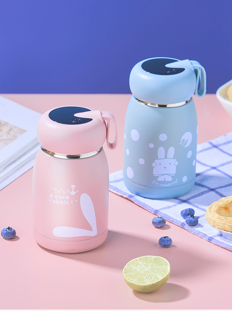 迪士尼天喜保温杯女士可爱水杯小巧便携学生高颜值儿童迷你女生杯子