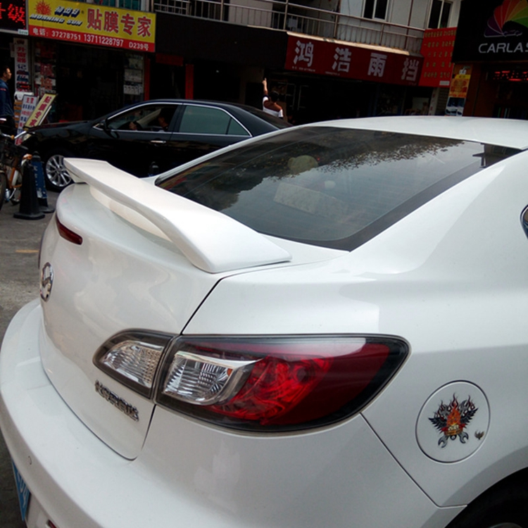 醉米适用于专用于马自达3尾翼 老款马自达3改装尾翼 经典马3打孔装饰