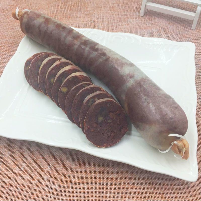 东北特产荞面肠正宗特色美食猪血肠油煎肠荞面血肠香肠农家现灌东北