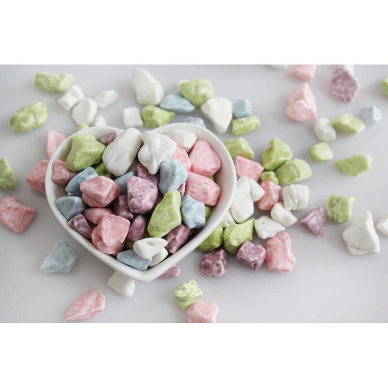 300克石头糖儿时怀旧雨花石糖巧克力味酸奶味糖豆儿童节礼品酸奶味1瓶