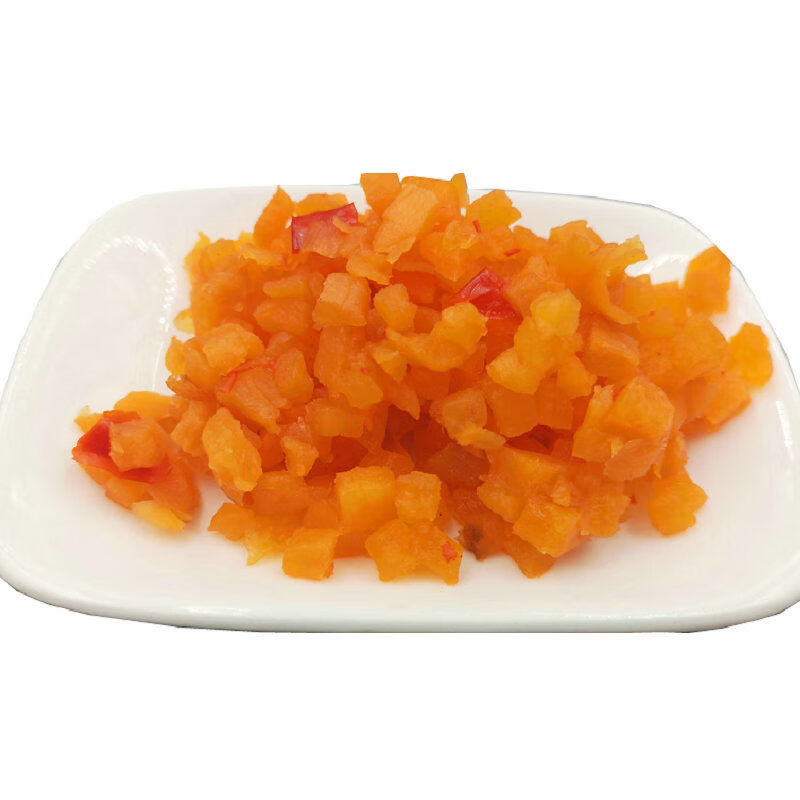 徐州萝卜榨菜红榨菜微辣微甜蛙鱼米线徐州咸菜榨菜丁白萝卜榨菜粒1斤