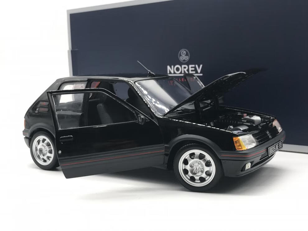 诺威尔车模norev诺威尔118标致205gti合金汽车模型虎年新款蓝色