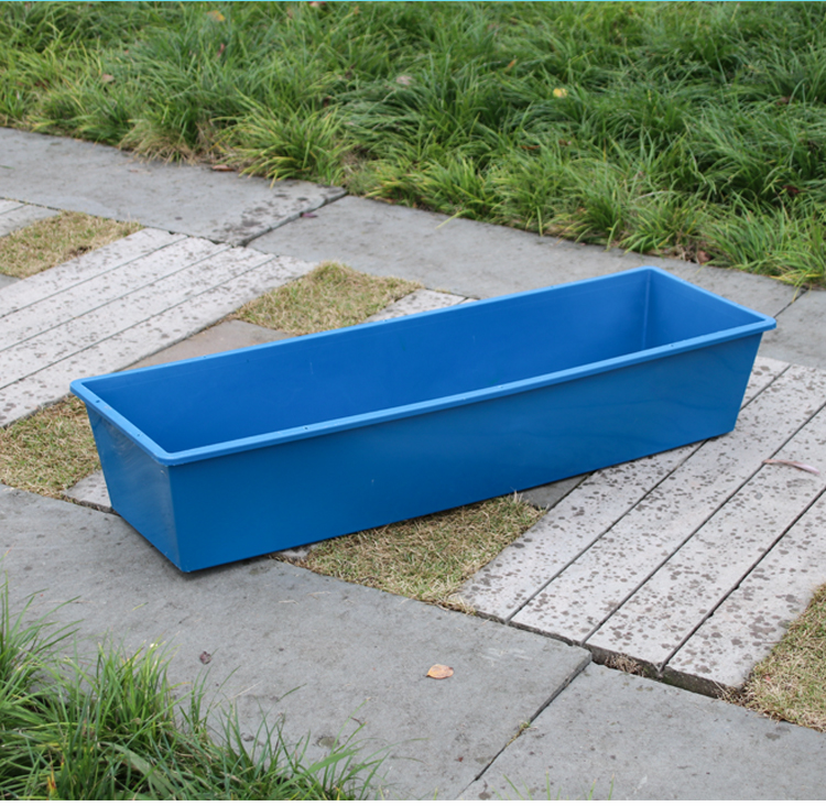 喂养猪羊牛马槽子设备食槽塑料加厚熟胶牛筋饮水料槽大猪 饲料盆1个