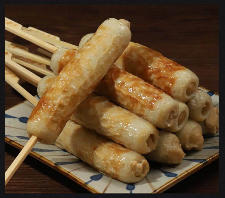 日式竹轮卷30串关东煮食材便利店同款烧一番麻辣烫冷锅串速食丸子散装