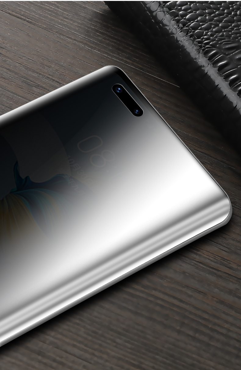 悦基 华为mate40pro手机膜mete40防窥膜m40e水凝钢化膜mt曲面防窥全包