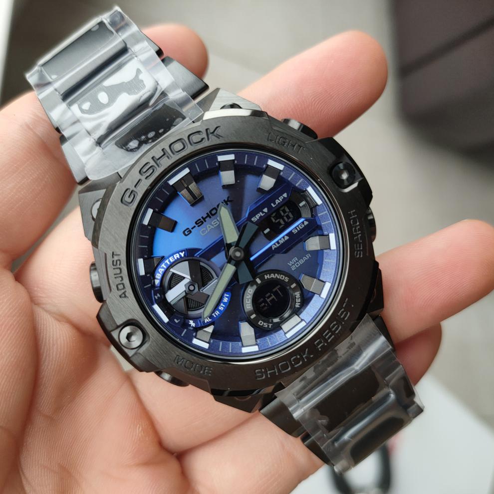 王一博上手同款限量卡西欧gshock钢铁之心光能蓝牙手表男gst-b40