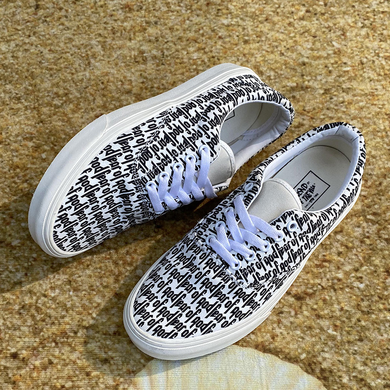 万斯(vans)男鞋fog鞋子满印联名款帆布鞋大码48胖宽脚肥潮板鞋男夏季