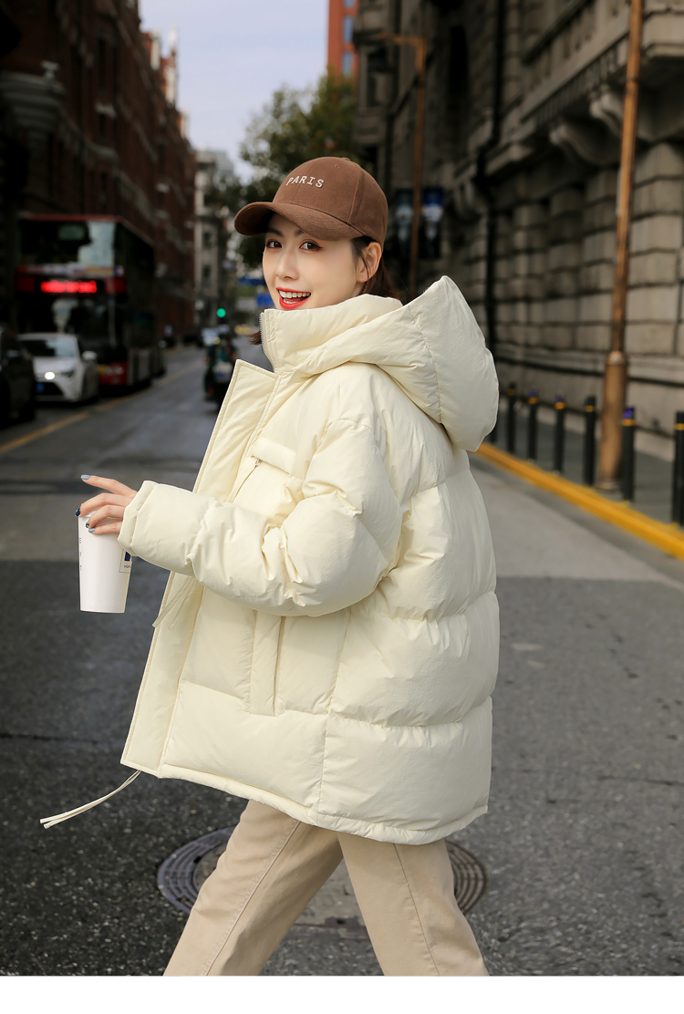 亿倩缘羽绒服女加肥加大码200斤穿2021年新款加厚大码白鸭绒女短款