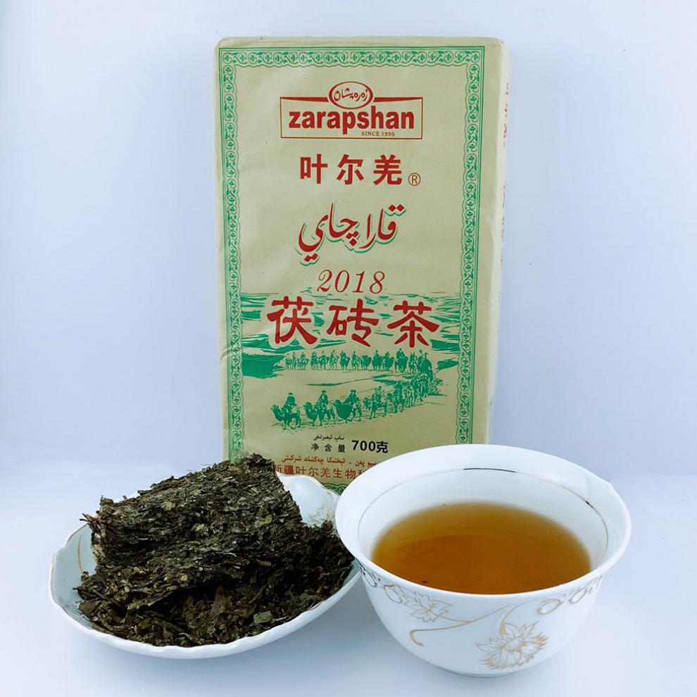 京选推荐茯苓茶砖新疆叶尔羌茯砖茶黑茶牧奶茶特色茶叶150克4个