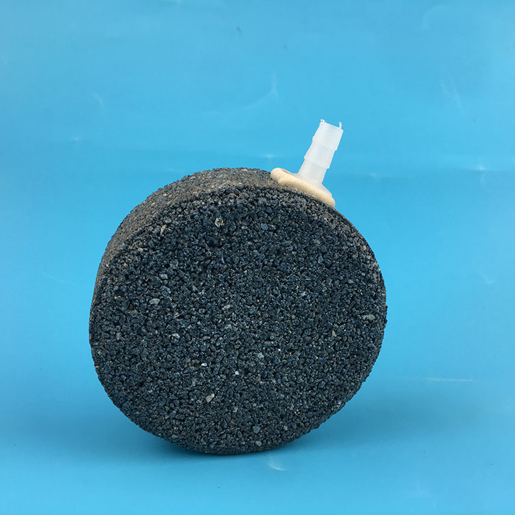 气泡石细黑色增氧泵气泡石沙头增鱼缸增氧机石打氧曝气 灰色2*3cm【接