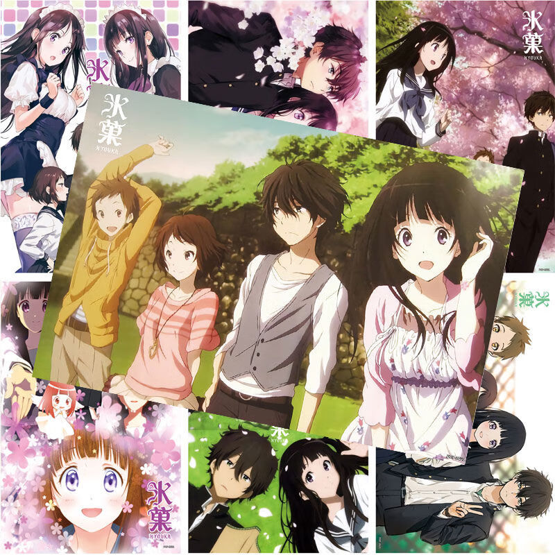 冰菓海报 动漫海报冰果千反田爱瑠动漫周边墙纸高清宿舍墙贴纸玫瑰