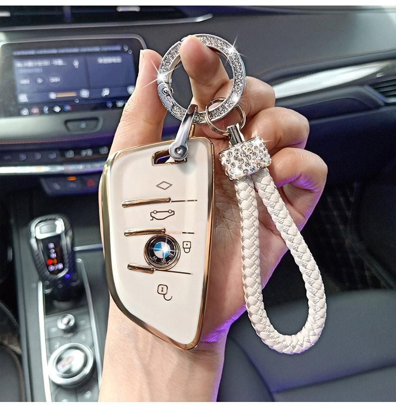 适用2021款宝马x3钥匙套女男320li高档x5可爱刀锋专用钥匙壳扣包b款