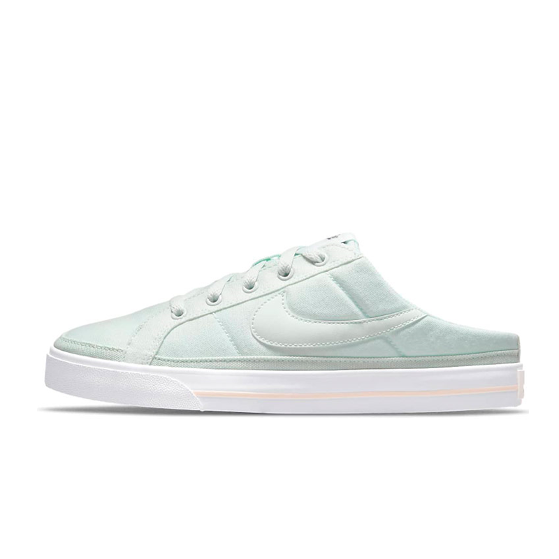 nike耐克女鞋夏季一脚穿半拖白色帆布懒人运动休闲鞋db3970001db