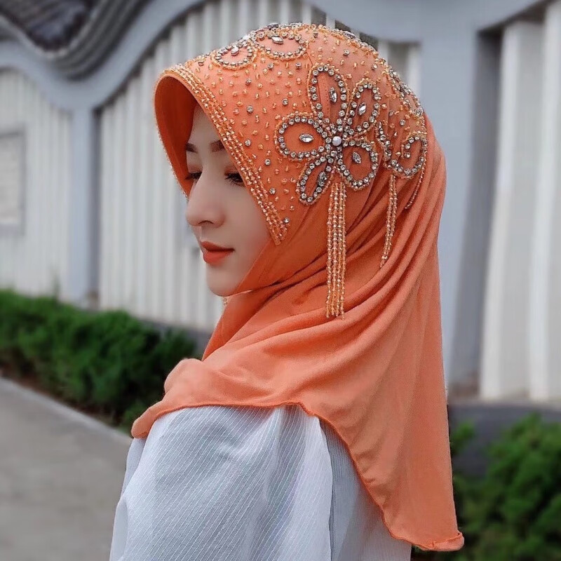 2021年春季图案:千鸟格形状:其他风格:民族风类别:头巾流行元素:拼接