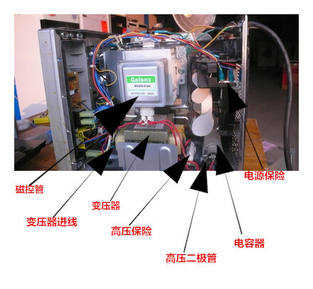 微波炉磁控管接线图片