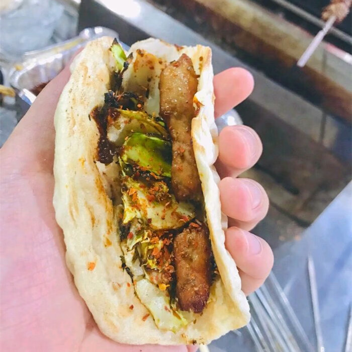 淄博烧烤卷饼网红特色山东烧烤小饼专用薄饼单饼原味手卷饼白皮饼