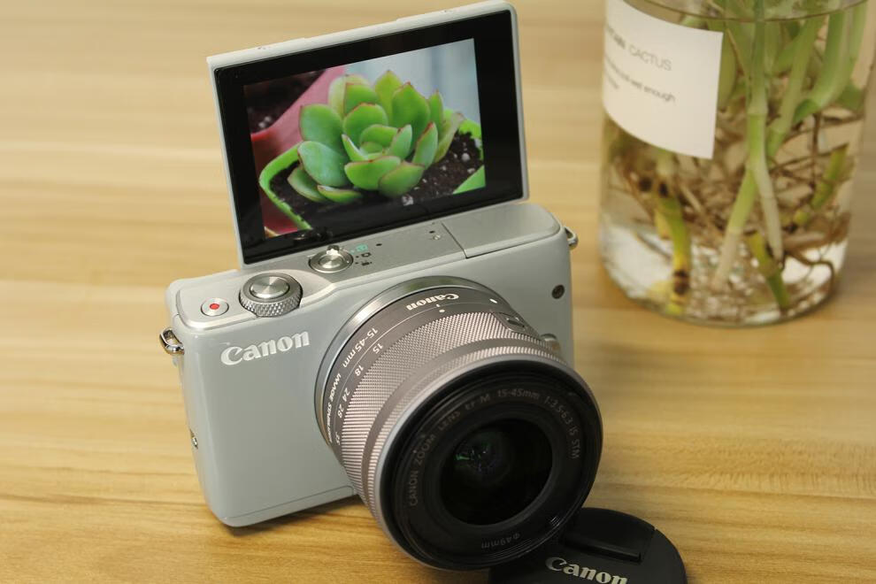 佳能(glad) eos m10 m100 m200 m2 m1 15-45 二手套机美颜微单数码 90