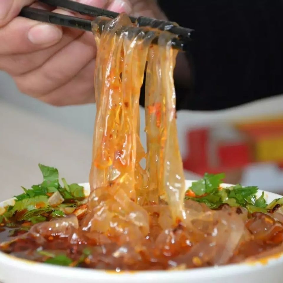 山西特产大同粉皮凉皮浑源粉皮凉粉小媳妇粉皮凉粉土豆粉即食粉皮 小