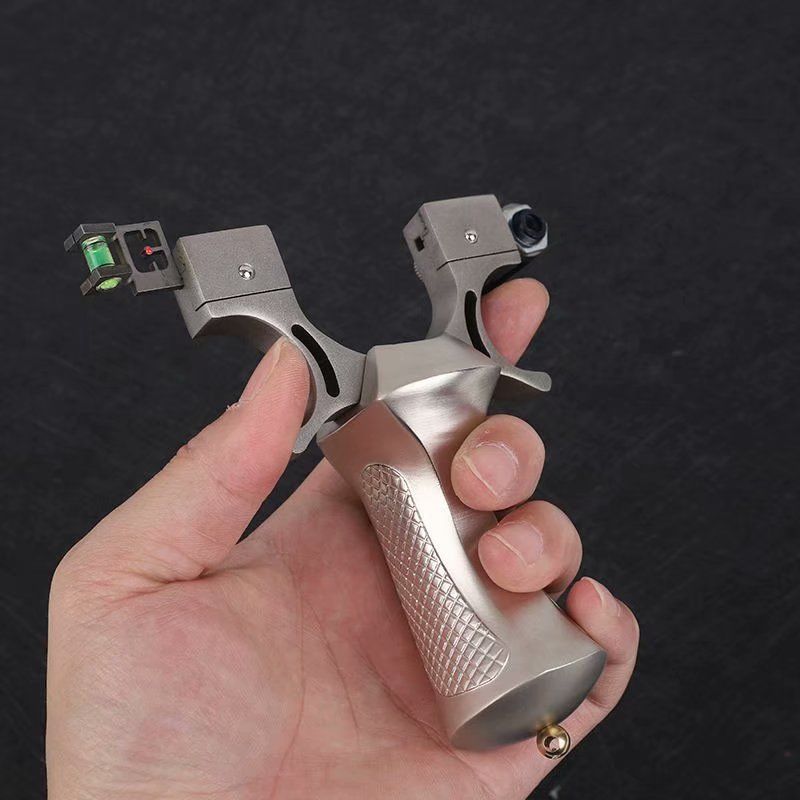 98k不锈钢祥龙快压免邦金属扁皮弹弓重型高精准弹工架精准远距离威力