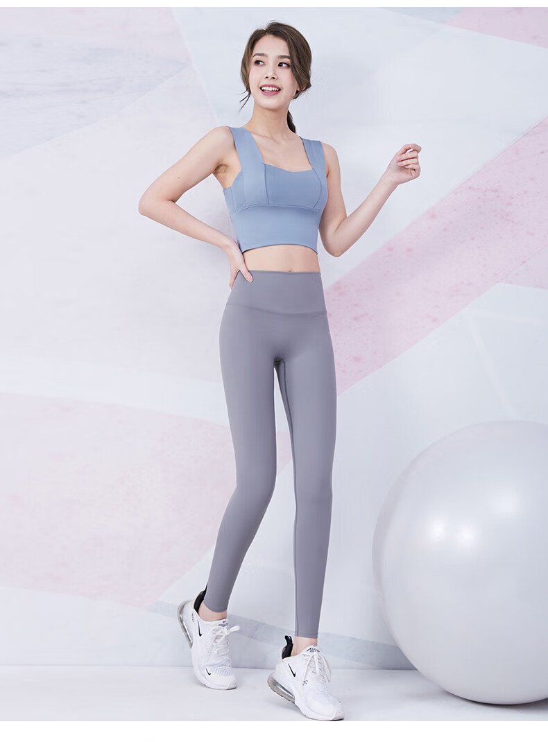 健美裤女裤夏季蜜桃提臀弹力紧身运动打底裤高腰收腹跑步训练瑜伽裤