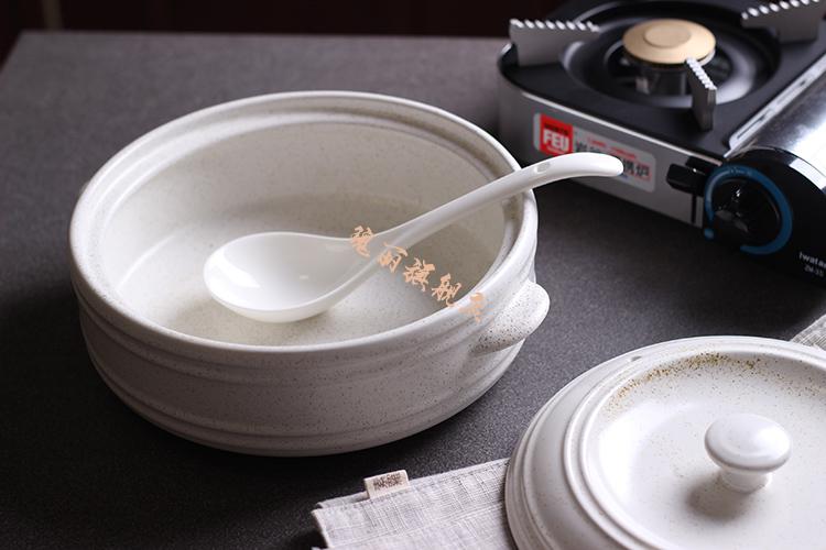 锂辉石砂锅日式陶瓷浅汤锅明火耐高温锂辉石砂锅熬粥煮丸子汤煲仔饭锅