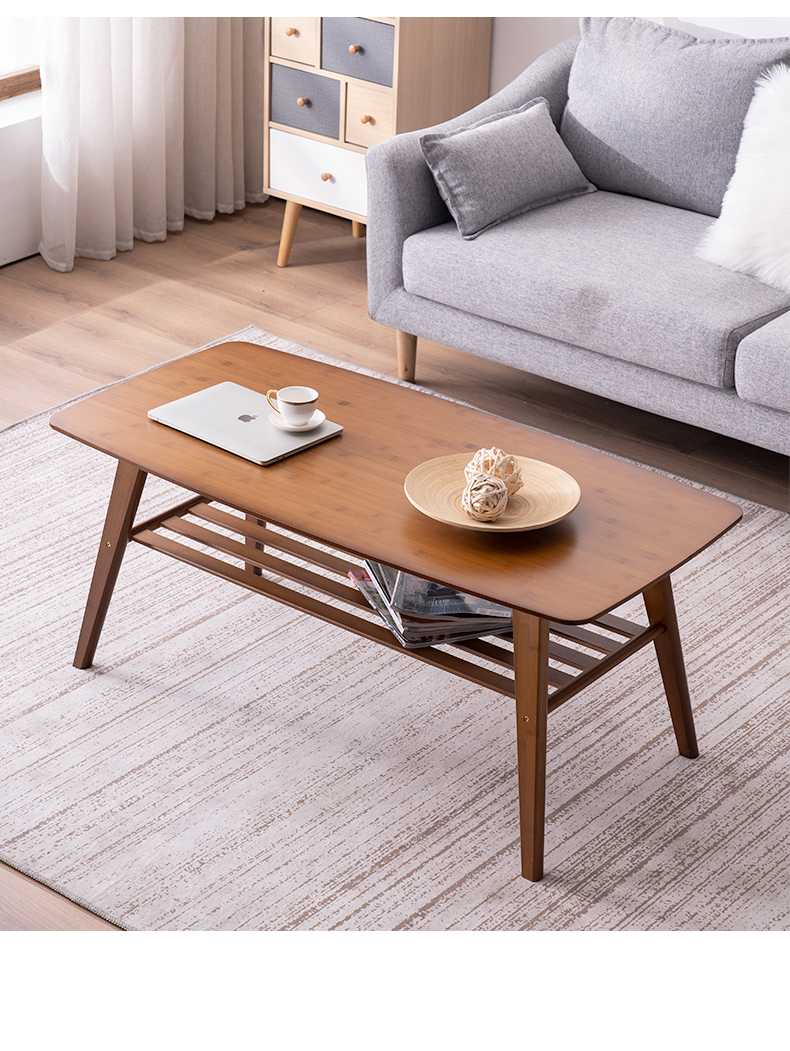 茶几简约客厅小户型北欧现代中式喝茶实木小茶几经济型