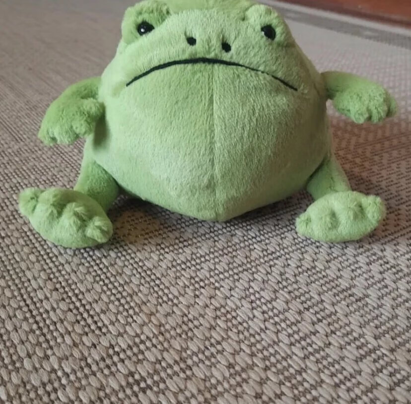 【速发】英国jellycatrainfrog雨蛙青蛙丑蛙毛绒公仔玩具可爱玩偶