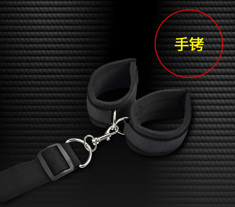 姬欲夫妻情趣用品女性玩具sm另类道具手铐反背束缚捆绑调教口球塞黑色