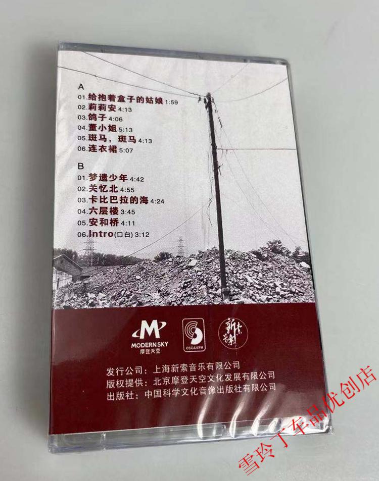 磁带宋冬野安河桥北鸽子董小姐斑马斑马全新磁带民谣歌曲透明随身听一